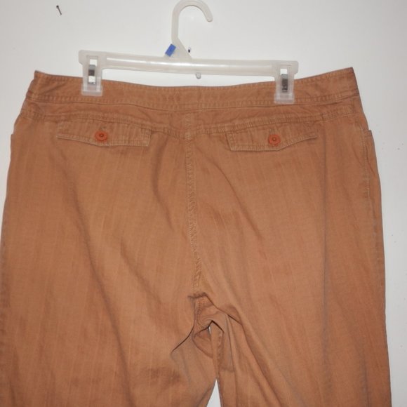 J Jill 16 Camel Fawn Genuine Fit Capris Pants H421 - Picture 6 of 8